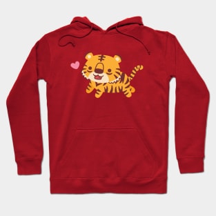 Cute Little Prancing Tiger Hoodie